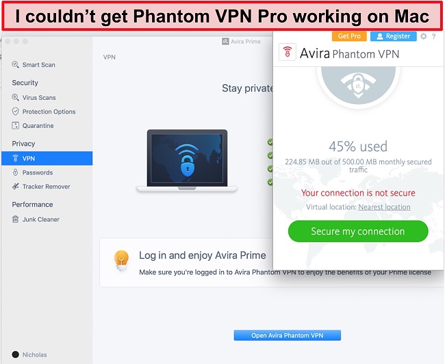 avira phantom vpn for mac